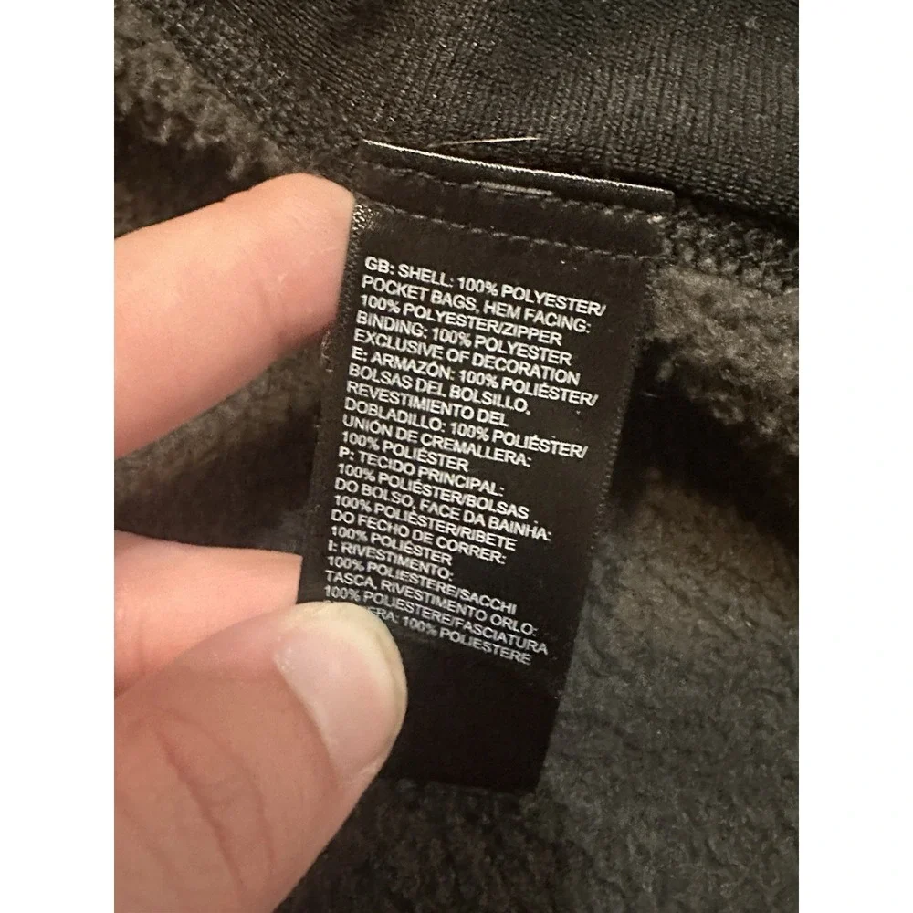 The North Face Gordon Lyons Sweater Fleece Jacket Full Zip XL NF0A33R5 Black‎